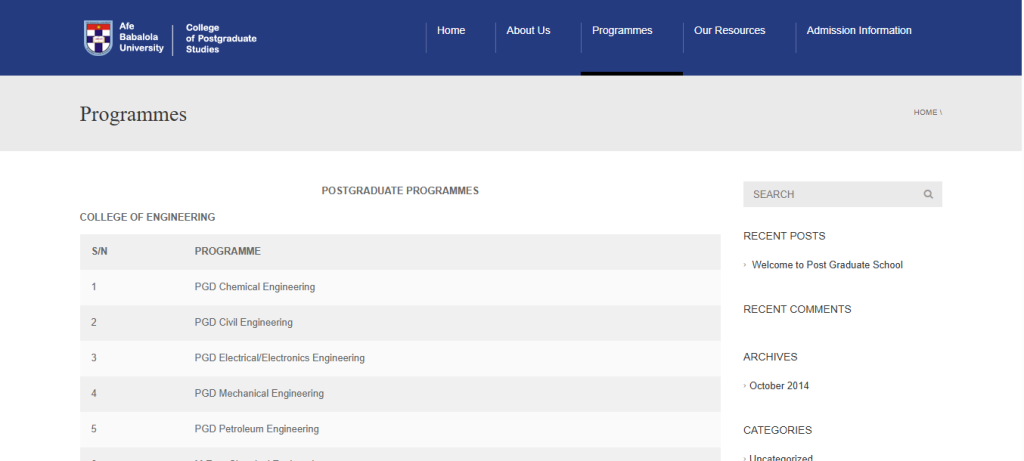 Afe-Babalola-Postgraduate-Courses