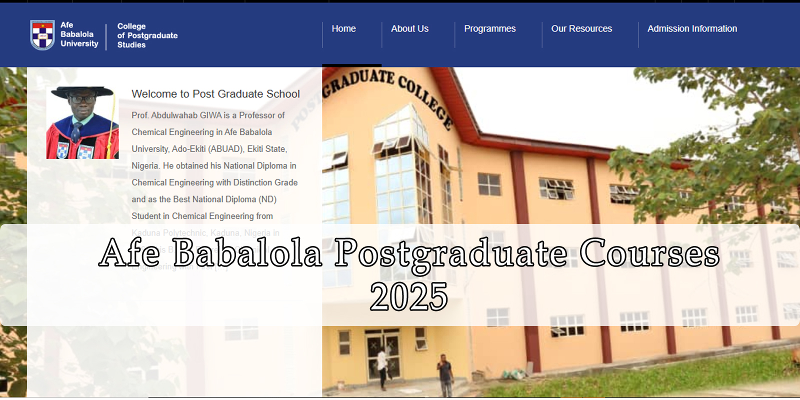 Afe-Babalola-Postgraduate-Courses