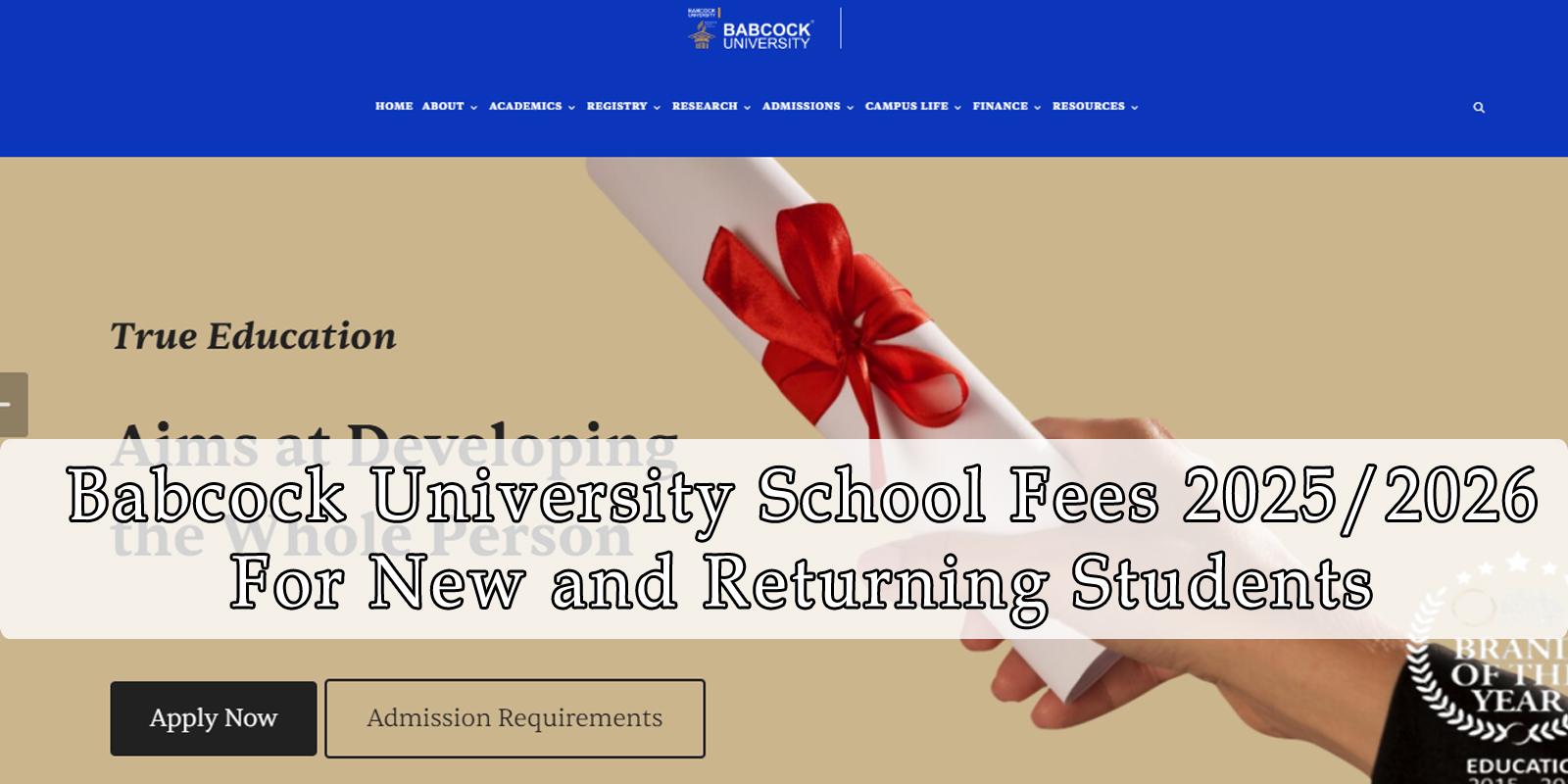 babcock-university-school-fees